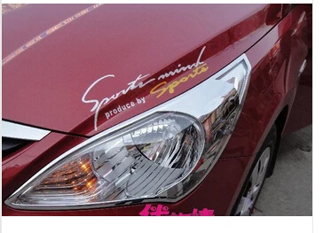 

2010-2011 for Hyundai VERNA/Solaris ABS Chrome Front headlight Lamp Cover
