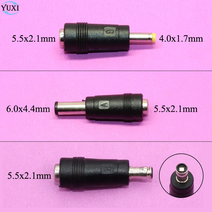 YuXi 1 шт. DC Power 4 0*1 7 мм 6 0*4 штекер-штекер 5 5*2 гнездовой разъем адаптера для PSP Sony Vaio Laptop