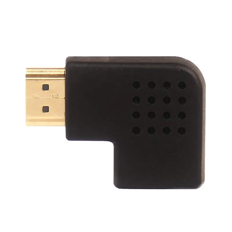 HDMI разъем штекер к HDMI Женский адаптер 90 градусов конвертер для 1080 P HDTV PC 100 шт