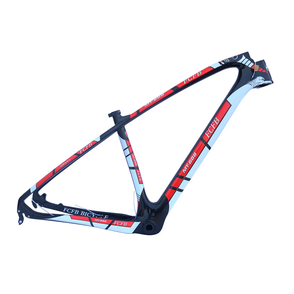 

2017 FCFB bicycle carbon frame MT-668 MTB carbon frame 29er 27.5er carbon mountain 15" 17"mtb bike frame stem seatpost handlebar