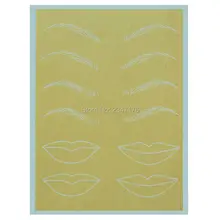 Горячая 5 шт. классических постоянный макияж бровей кожа для обучения татуировкам Тренировочный Набор для кожи для начинающих/