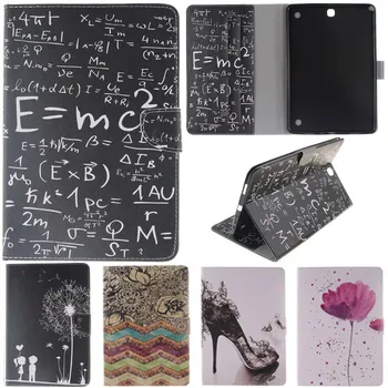 

Cute Cartoon Lover Flower Formula Stand Flip Leather Case For Samsung Galaxy Tab A 9.7" SM-T550 T551 T555 Tablet Cover Coque