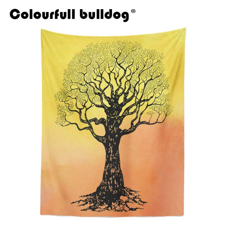 

Beautiful Tapestry Tree of Life in Different Background Colors Bohemian Home Decoration Accessories Blanket 150X200Cm Polyester