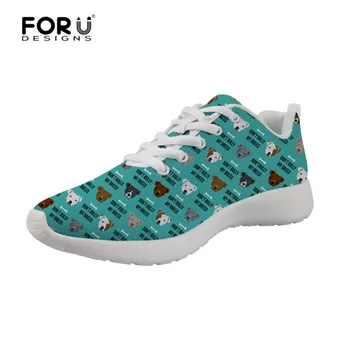 

FORUDESIGNS Staffordshire Terrier Men Sneakers Breathable Flats Men Shoes Footwear Men Casual Shoes Chaussure Size 46