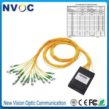 

1*16 Fiber Optical PLC Splitter,3.0MM,1M,1*16 FC ST SC LC APC GEPON FTTH PLC Splitter Fiber Module