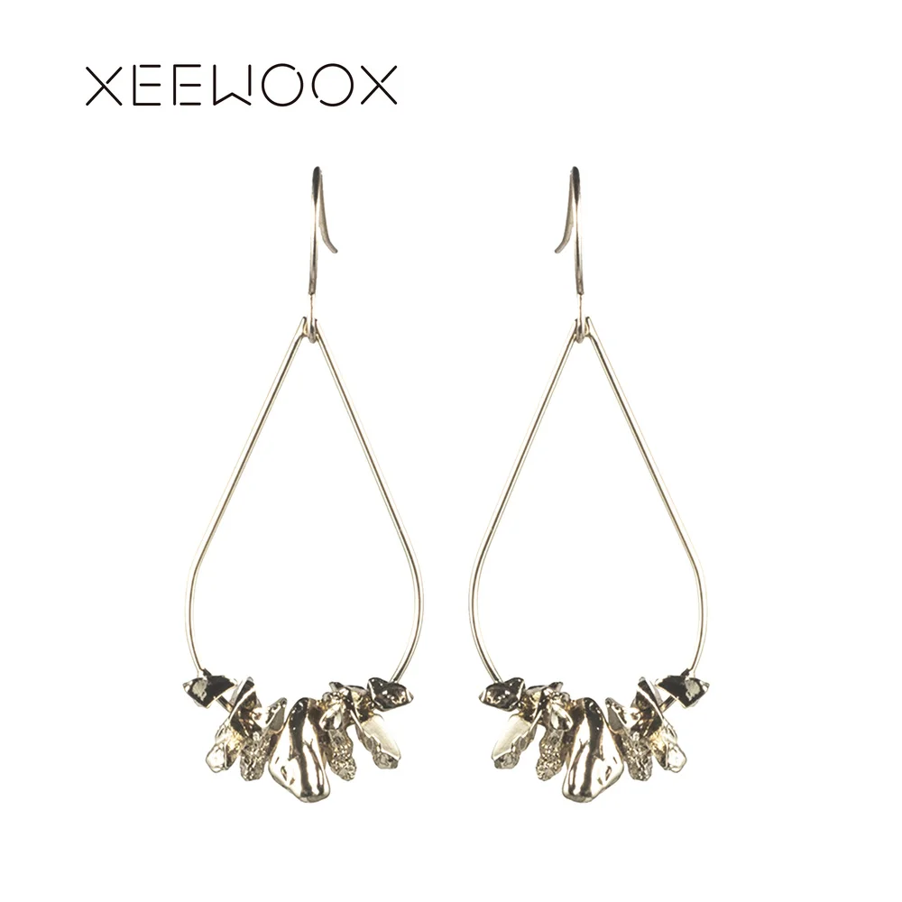Серьги из сплава с каплевидной медной леской XEEWOOX 2019 новости дизайнерская