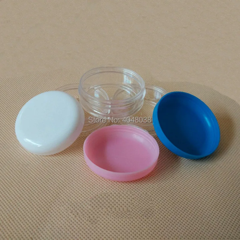 Cosmetic Empty Bottle Facial Cream Jar Makeup Refillable Box Facial Scrub Eye Cream Jar with Screw Cap Portable Plastic Box 15 G