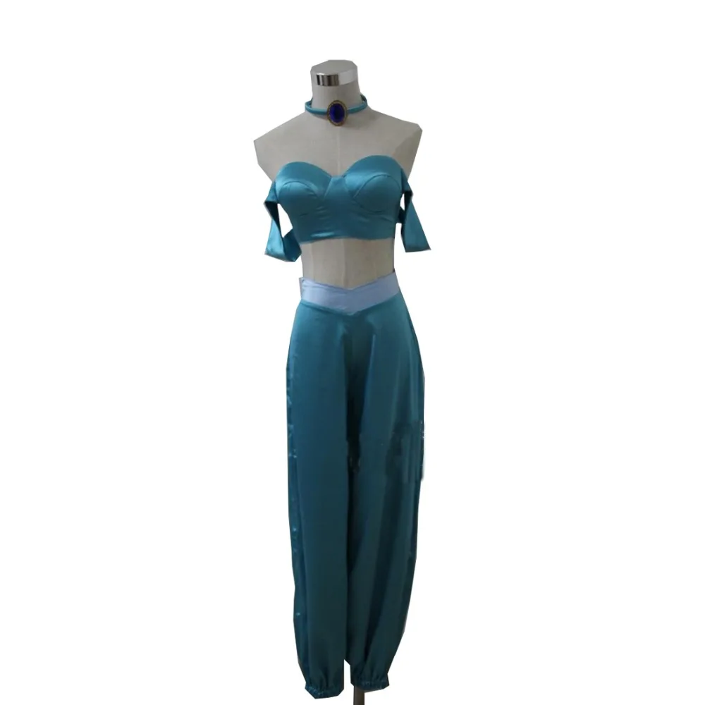 

2019 Aladdin Cosplay Princess Jasmine Costume Film Movie Party Dresses Made To Measure