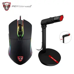 Motospeed V30 Мышь геймер RGB программирования игровая оптическая мышь Мыши подсветкой дыхание светодиодный USB Wried микрофон для компьютерной игры