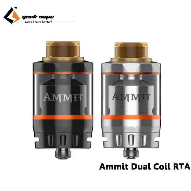 bilder für Original Geekvape Ammit Doppelspule RTA Tank 3 ml/6 ml Tank Zerstäuber Unterstützung Sowohl Dual und Single Coil E-zigaretten Atomizer bilder für Original Geekvape Ammit Doppelspule RTA Tank 3 ml/6 ml Tank Zerstäuber Unterstützung Sowohl Dual und Single Coil E-zigaretten Atomizer