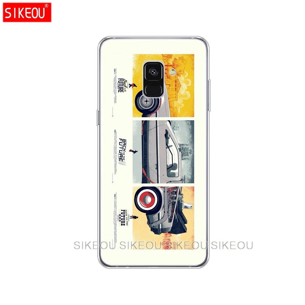 Силиконовый чехол для телефона Samsung Galaxy A8 2018 A3 A310 A5 A510 A7 2016 2017 Назад в будущее DeLorean