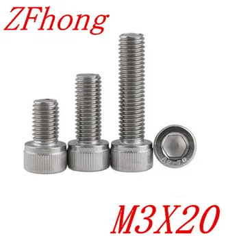 

1000PCS DIN912 M3*20 Stainless Steel 304 Hexagon Hex Socket Head Cap Screw