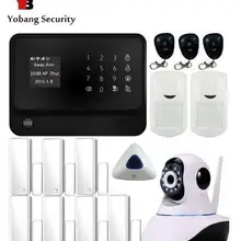 Yobang безопасности wifi GSM для iOS Android приложение беспроводная домашняя охранная сигнализация с ip камерой, Аварийная сигнализация wifi GSM