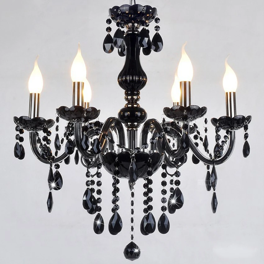  Modern Black Crystal Pendant Lights LED Kitchen Dining&Bar for Living Room Bedroom Indoor Pendant L - 32898652501