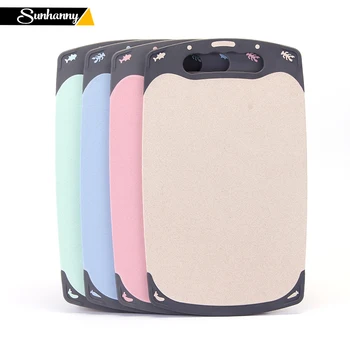 

Non-Slip Cutting Block Eco-Friendly Wheat Straw Chopping Block Kitchen Fruits Food Vegetable Board Kitchen Accessories
