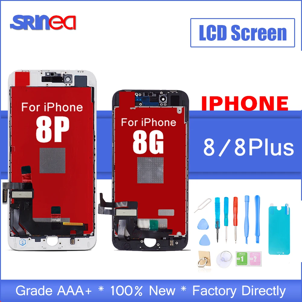 

100% AAAA 3D Touch Original LCD Screen For iPhone 8 Plus LCD Display Digitizer Touch Module Apple i Phone 8g 8p Replacement Gift