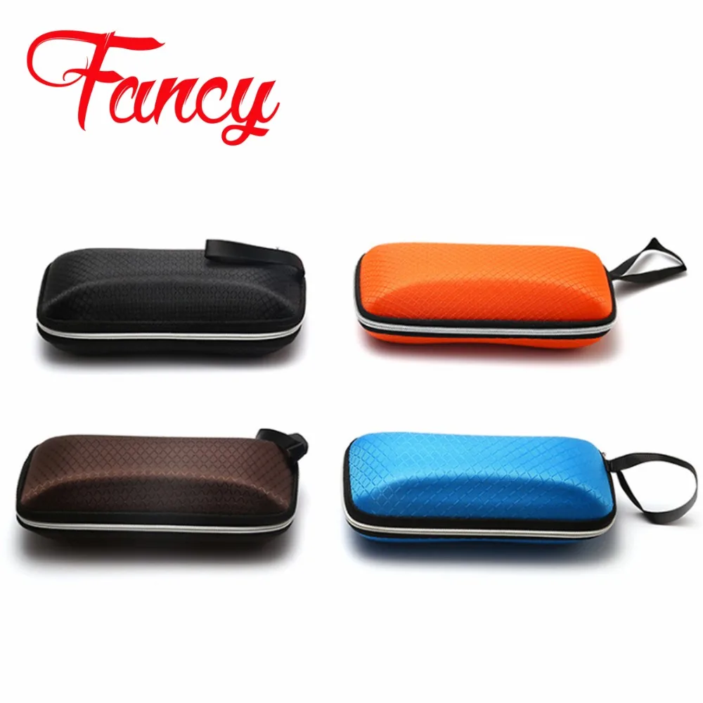 

Hard sunglasses case zipper eyeglass box cover glasses light unbreakable material easy to carry