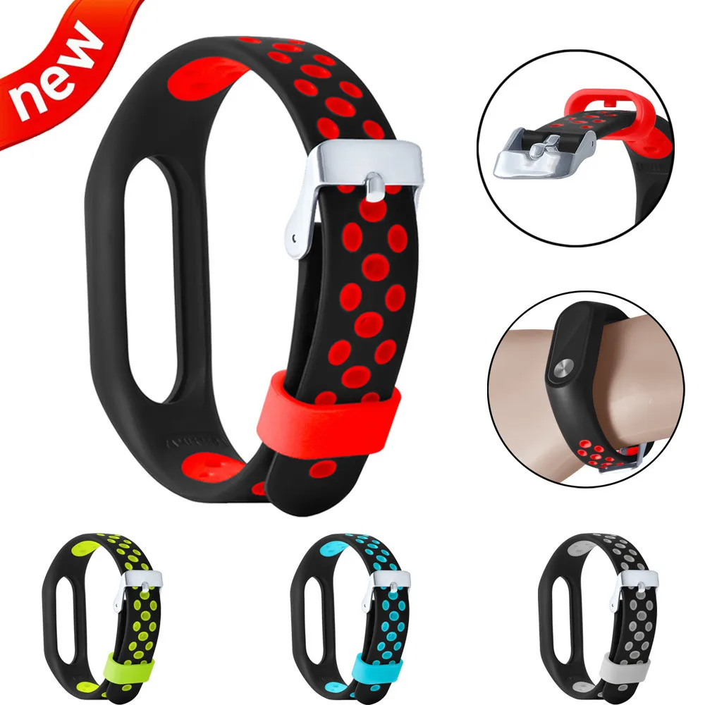 Сменный силиконовый ремешок на запястье для Xiaomi Mi Band 2 Xaomi Xiomi MiBand Легкий браслет