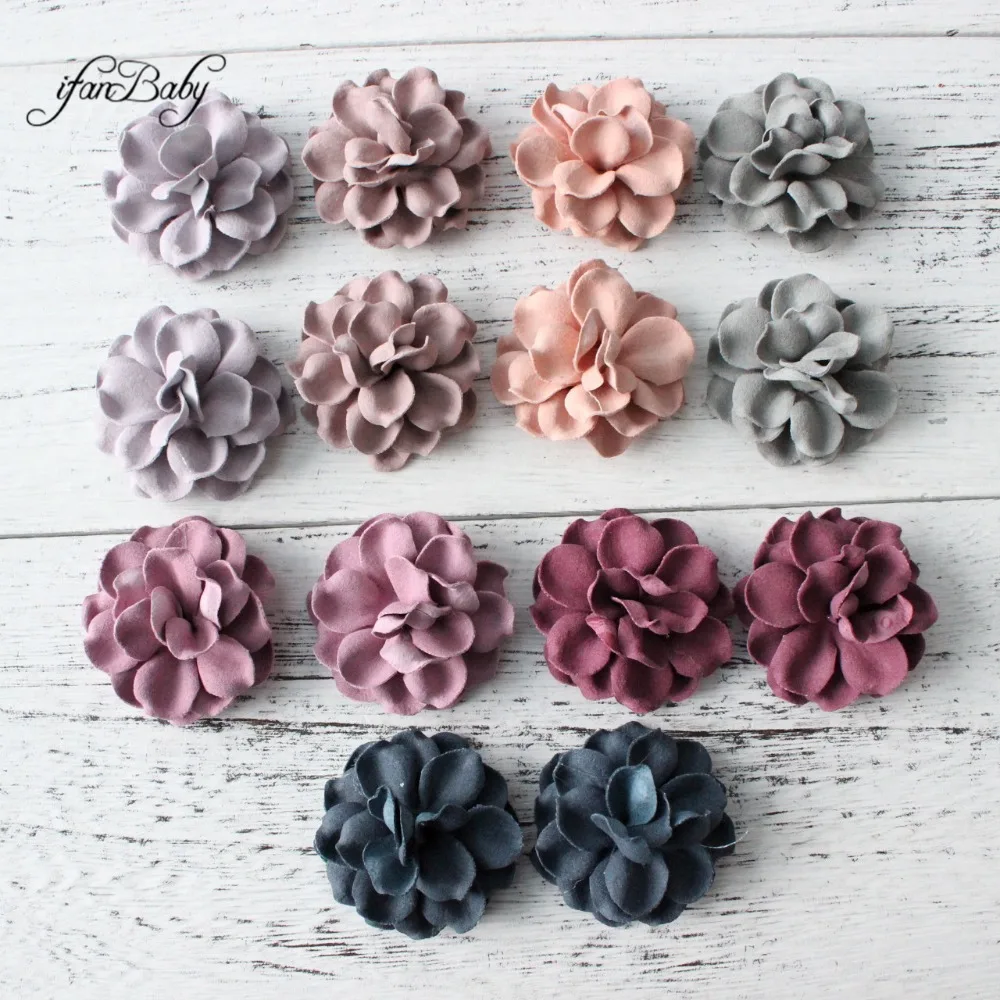 Synthetic Leather flower hair flower (1)
