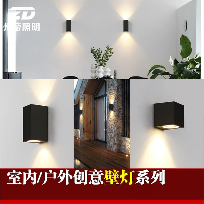 Free Shipping(6pcs) Newest AC85-265V 1*7W/2*7W Dimmable COB LED Wall Lamp led corridor light