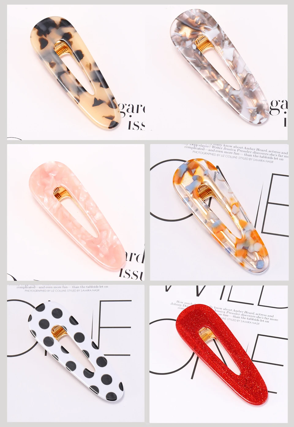 AWAYTR Snap Hair Clips Hair Clips Pins BB Hairpins Color Metal Barrettes for Adult Children Women Girls Styling Hair Accessories
