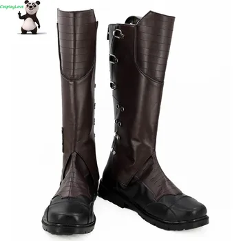 

Marvel Guardians Of The Galaxy Vol. 2 Star-Lord Peter Jason Quill Brown Cosplay Shoes Long Boots Custom Made