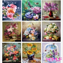 Алмазная вышивка фото на заказ бусина розы цветок мозаика Алмазная Картина Вышивка крестом Алмазная мозаика, стразы
