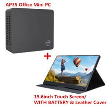 AP35 мини-компьютер Intel Apollo Lake J3355 Intel HD Graphics 500 4 Гб+ 64 Гб 2,4 г/5,8 г WiFi 1000 Мбит/с 15,6 дюймовым ips-дисплеем