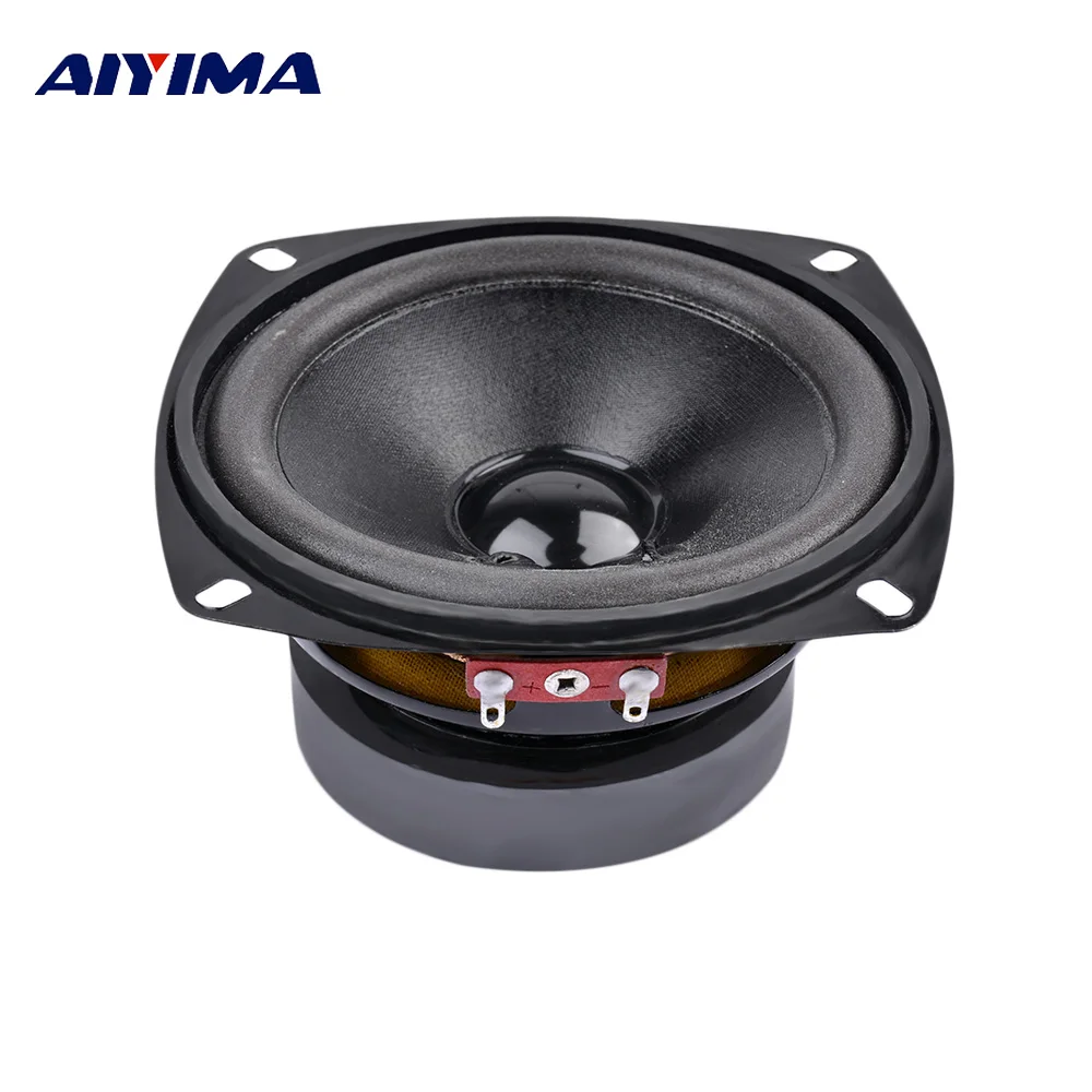 Online AIYIMA 1 Uds 4 pulgadas altavoz de Audio de rango completo portátil 8 Ohm 50W altavoz woofer de ordenador DIY para cine en casa