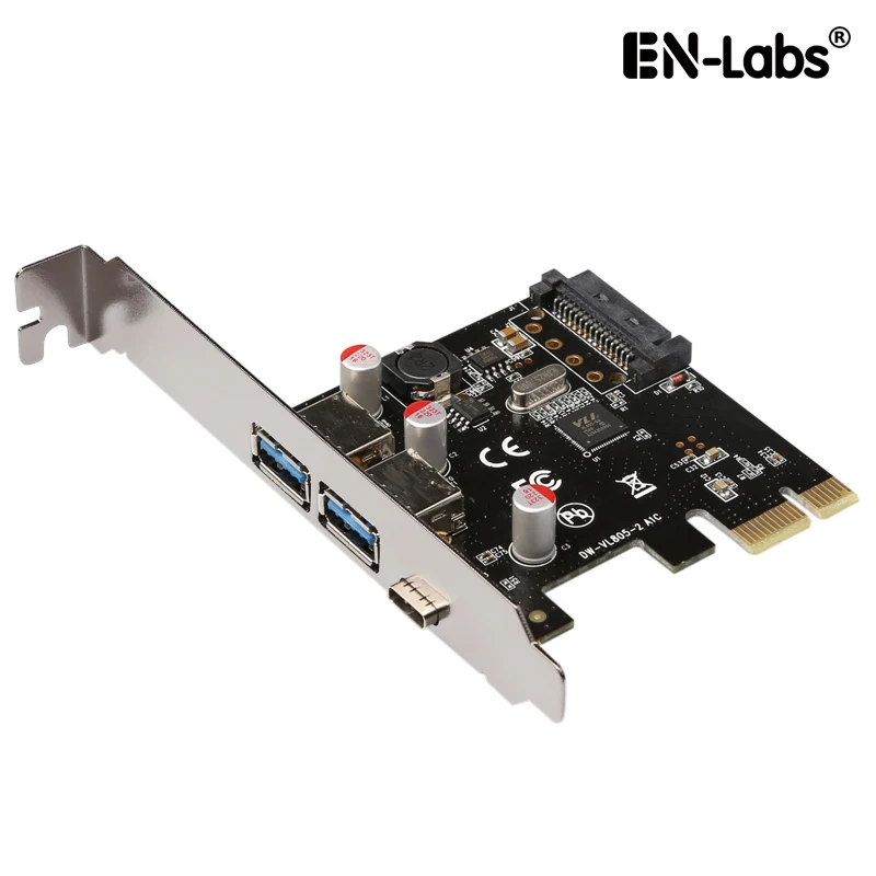 Es-Labs USB 3,1 GEN 1 (a 5 Gb/s) tipo-C + 2 USB 3,0 tipo-un PCI-e exprés tarjeta de escritorio PCI Express añadir adaptador de tarjeta ¡poder SATA