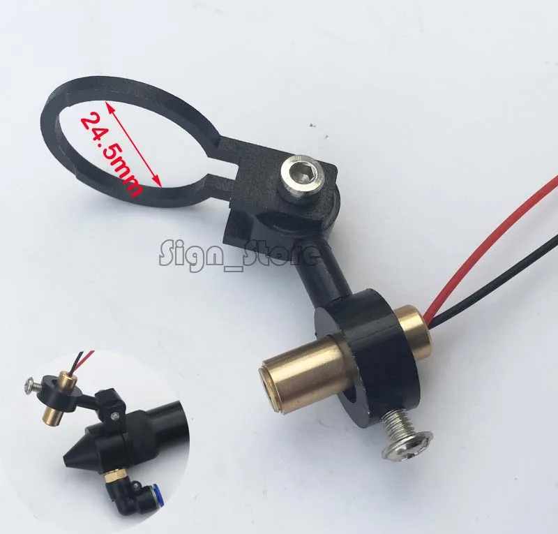 

Co2 Laser Head Focus Diode Module Red Dot Position DIY Engraver Cutter 5V Focal