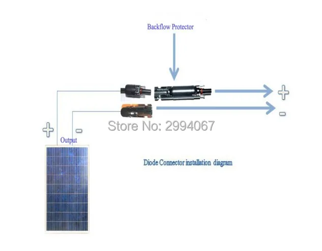 Солнечные панели MC4 PV Разъемы со встроенным 15 ампер/10 ампер диодный Solar PV диод MC4 встроенный диод водонепроницаемый 15A/10A мужской женский