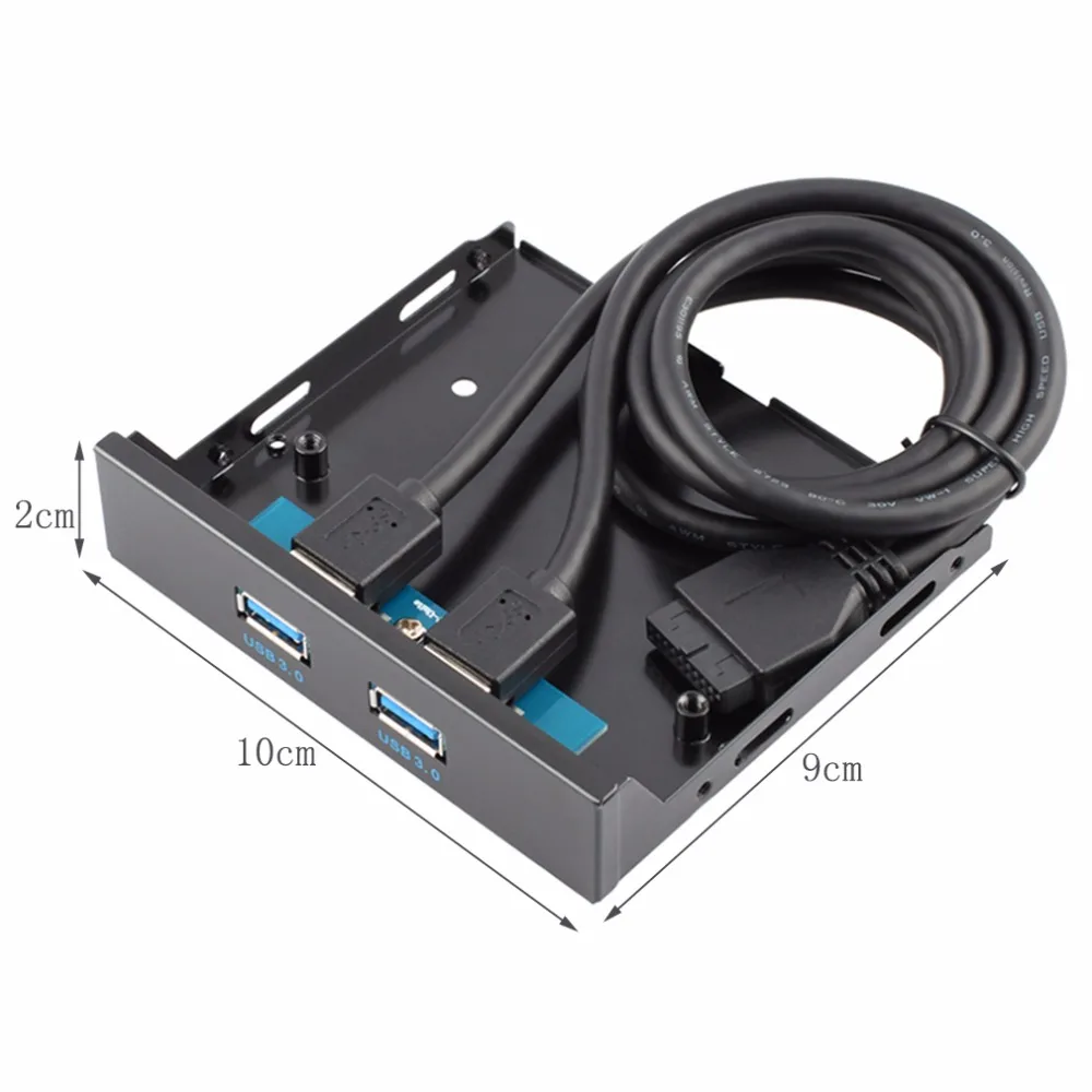 1 шт. гибкий диск USB 3 0 20 Pin 2 порта Передняя панель узловой отсек кронштейн кабель