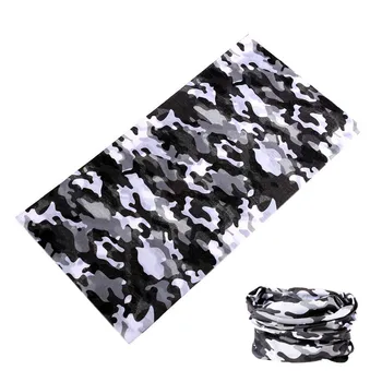 

Black White Camouflage Scarf Multifunctional Buffe Cycling Bandana Neck Warmer Face Shield Mask Outdoor Sport Braga Cuello Baff