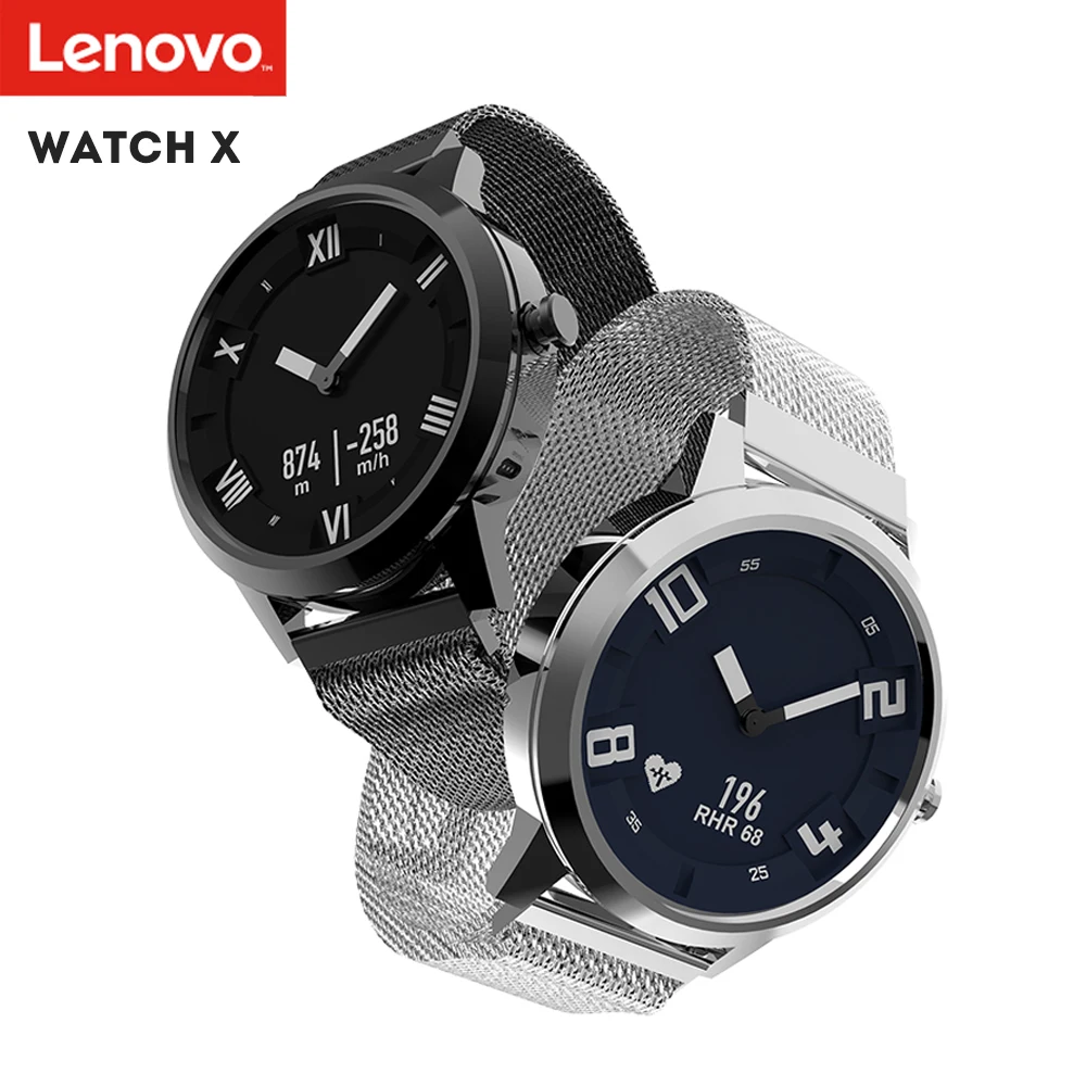 Оригинальный lenovo часы X смарт водостойкие 8ATM Smartwatch Bluetooth сердечного ритма