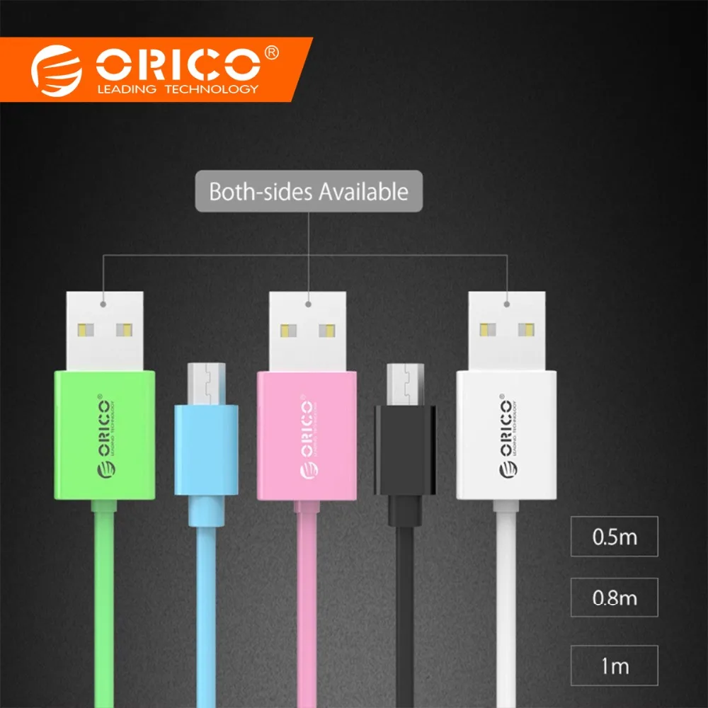 

ORICO Micro USB Cable Fast Charge 5V2A 0.5/0.8/1m Quick Data Sync for Android Mobile Phone Samsung Galaxy S6 S4 S3 LG HTC Sony