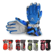 Ветрозащитные лыжные перчатки, уличные зимние теплые лыжные перчатки, теплые перчатки для велоспорта, сноуборда, снежные перчатки для мужчин и женщин