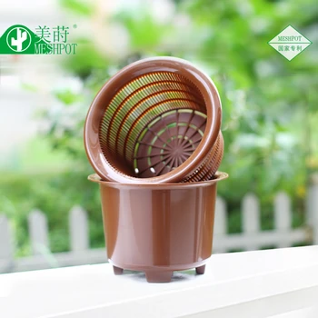 

Orchid flower pot succulents flower pot double plastic nursery pots