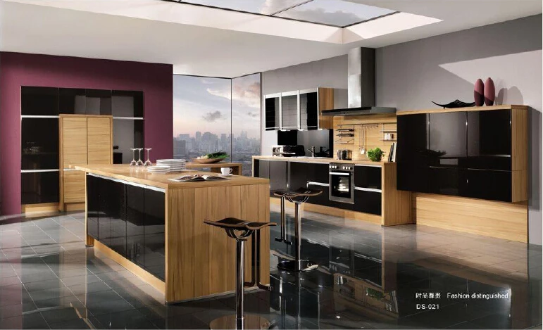 خزانة مطبخ حديث قوانغدونغ خزائن المطبخ تصاميم مطابخ مودرن النمط الأوروبي تصاميم المطبخ aliexpress home improvement