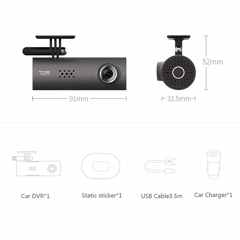 Xiaomi Автомобильный видеорегистратор 70Mai WiFi беспроводной рекордер 1080P FHD SONY датчик