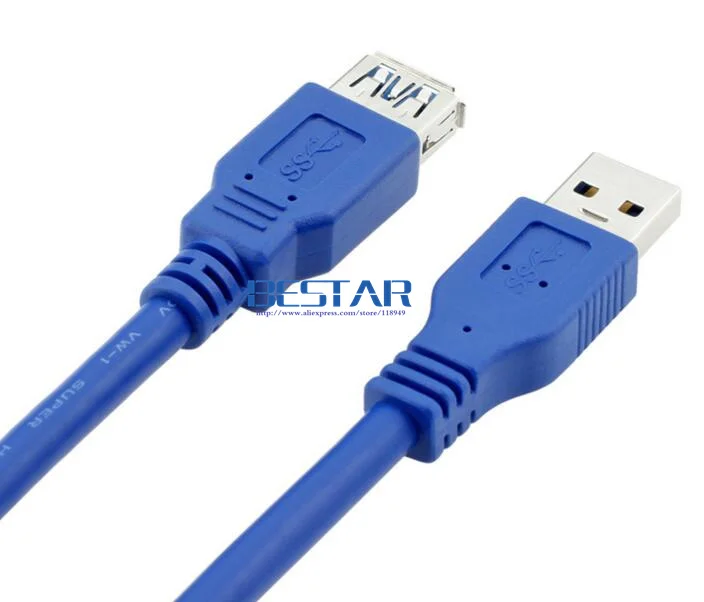 200 шт./лот) USB 3,0 A Male AM to USB 3,0 A Female AF USB3.0 удлинитель 0,3 м 0,6 м 1 м 1,5 м 1,8 м 3 м 5 м