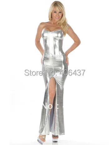 hot silver dress