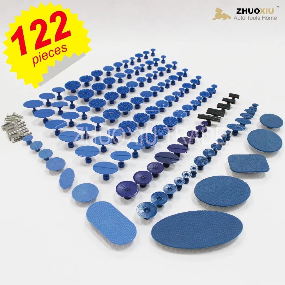 

122pieces PDR Tools,Paintless Dent Remover Pad,Dent Puller Pads(TAB-122L)
