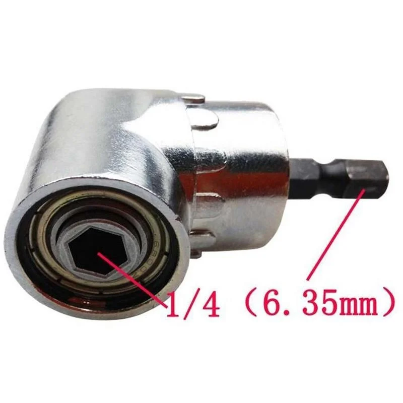 105 Degrees Electric Hex Drill Bit Adjustable Hex Bit Angle Driver Screwdriver Socket Holder Adapto