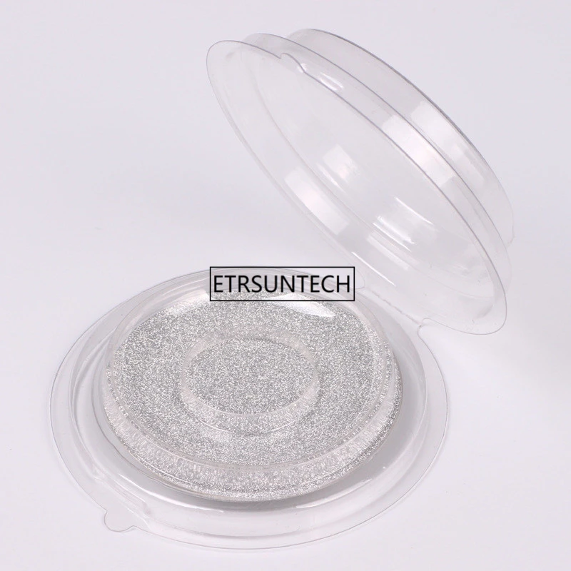 

50pc Disposable Empty Clear Round False Eyelashes Storage Case DIY Elegant Fake Eyelashes Blister Package, Eye Makeup Tool F2187