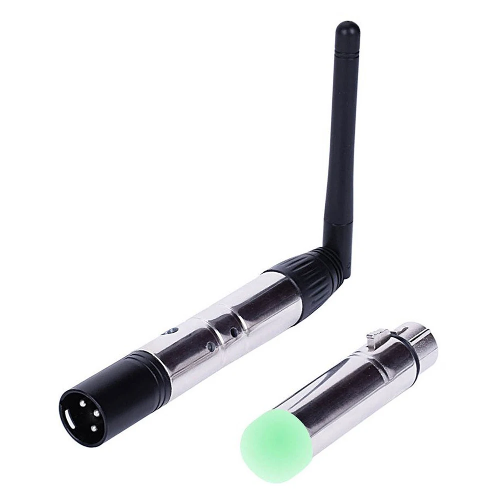 

2PCS DMX512 DMX Dfi DJ 2.4G Wireless 1 Transmitter and 1 Tricolor LED Indicators Receiver For DJ LED Lighting Control