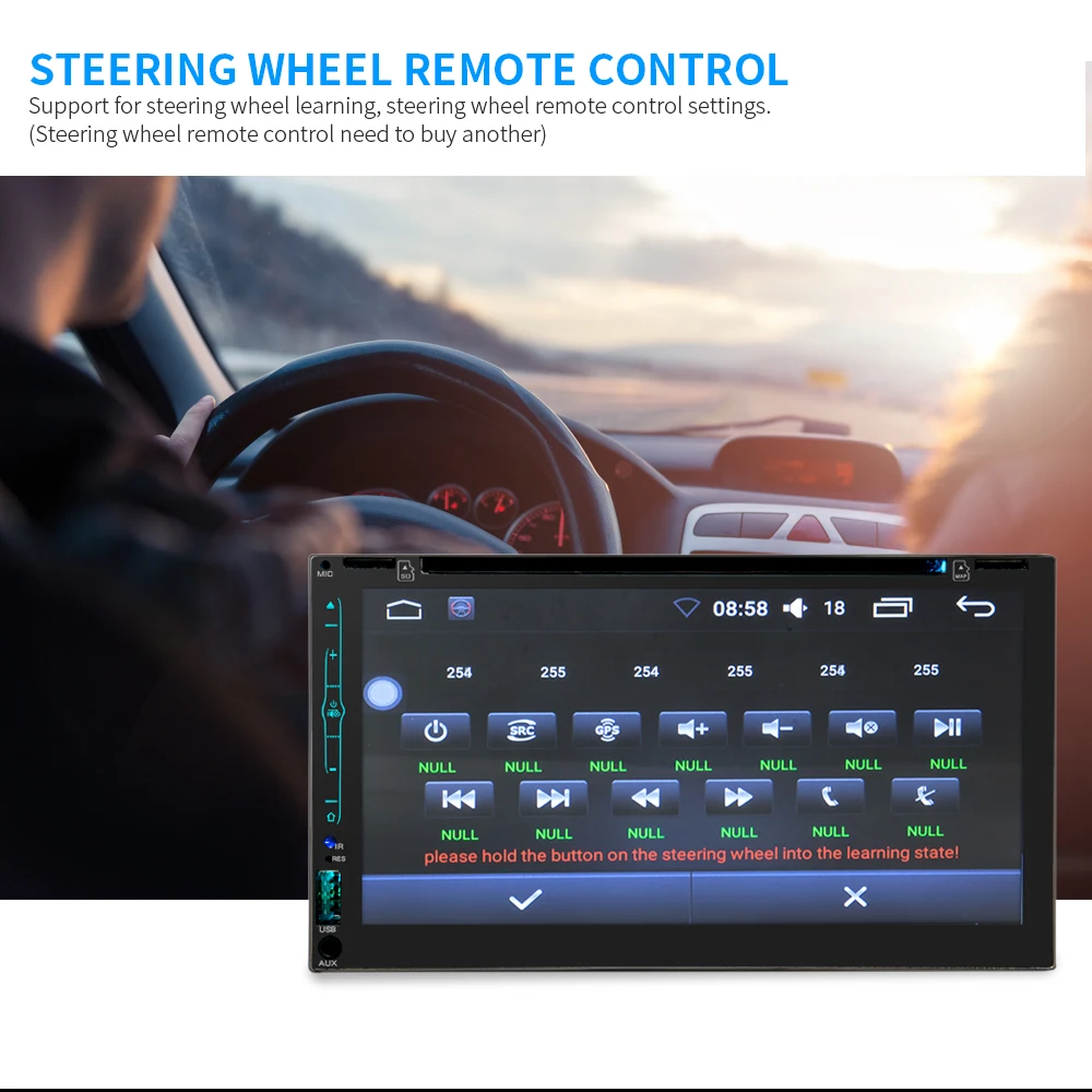 Clearance 2 din car digital stereo android system FM radio gps navigation video DVD Mp5 multimedia player bluetooth wifi rear view camera 13