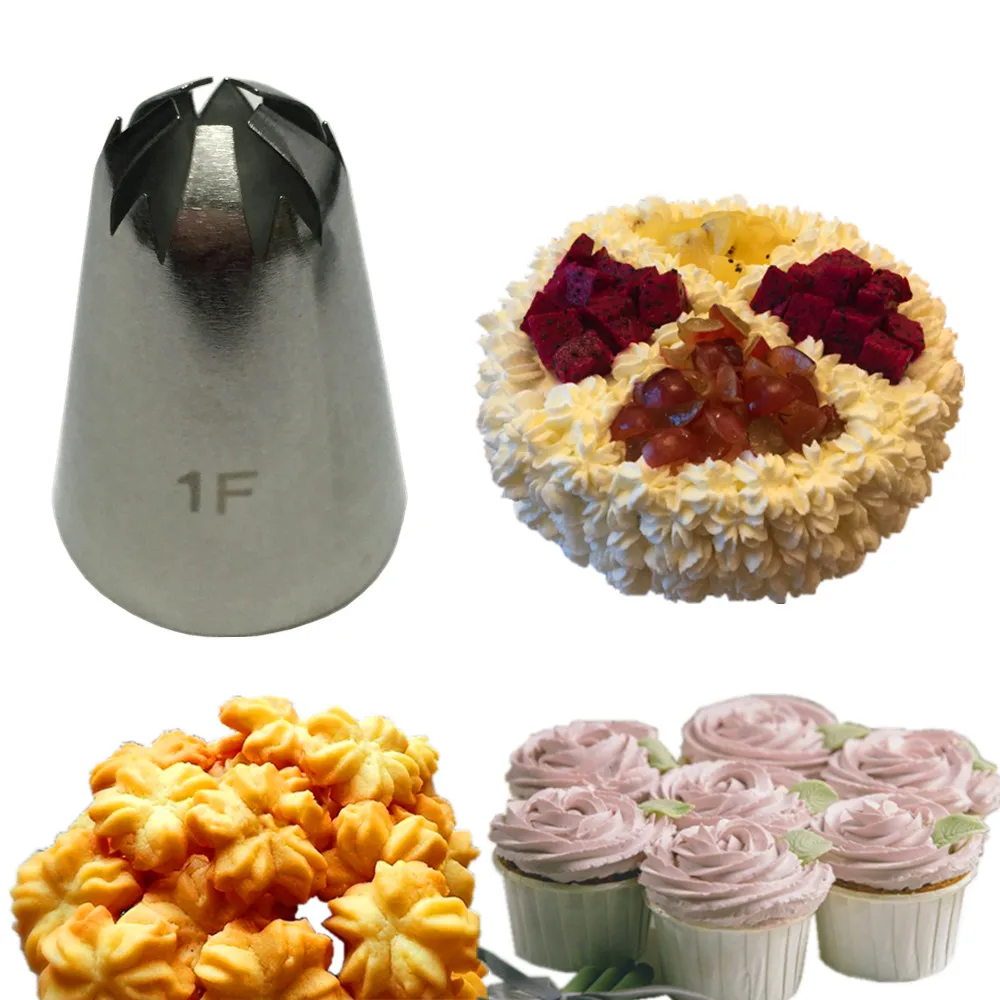 

1 pc Stainless Steel Sakura Flower Icing Piping Nozzles Pastry Tips Set For Cake Cream Cupcake Decorating Tools Cake Baking Tool