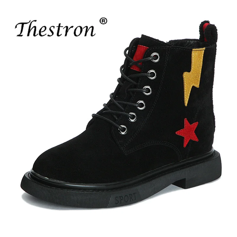 

2018 New Trend Autumn Winter Martens Women Boots High Quality Leather Ankle Boots Hot Sale Comfortable Leather Casual Shoe Women