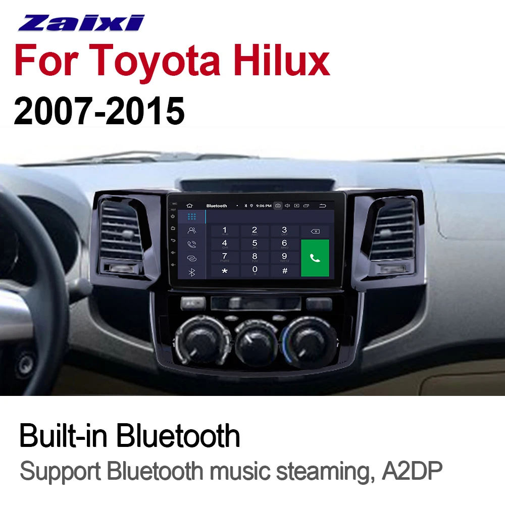 Sale ZaiXi 9” Android Car Multimedia GPS Audio Radio Stereo For Toyota Hilux 2007~2015 Original Style Navigation NAVI BT WIFI 1